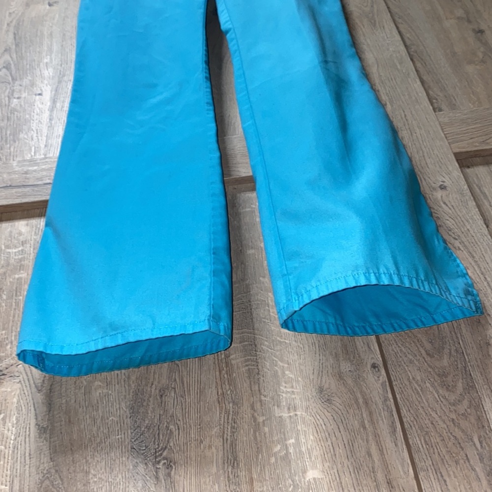 Scrub Pants Women Cherokee Workwear Originals Drawstring Waist w/ Flare Leg 4101 - Picture 3 of 15